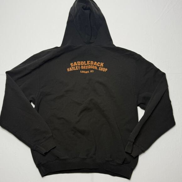 Harley-Davidson Saddleback Utah Hoodie Black Size M - Picture 2 of 5